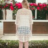 Anna-Kaci Women's Sheer Lace Boho Cropped Drop Shoulder Shrug Cardigan for Everyday Looks - 4 of 4