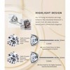 Stunning Flame Silver Stud Earrings Fashionable and Lightweight, Low Allergy Suitable for Women - 2 of 4