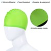 Unique Bargains Silicone Waterproof Non-Slip High-Stretch Swim Caps 2 Pcs - 4 of 4