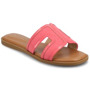 Journee Women's Primah Flat Sandals - 1 of 4