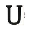Unique Bargains Home Decoration Self-Adhesive 3D Acrylic Alphabet Mirror Wall Stickers Black - 2 of 3