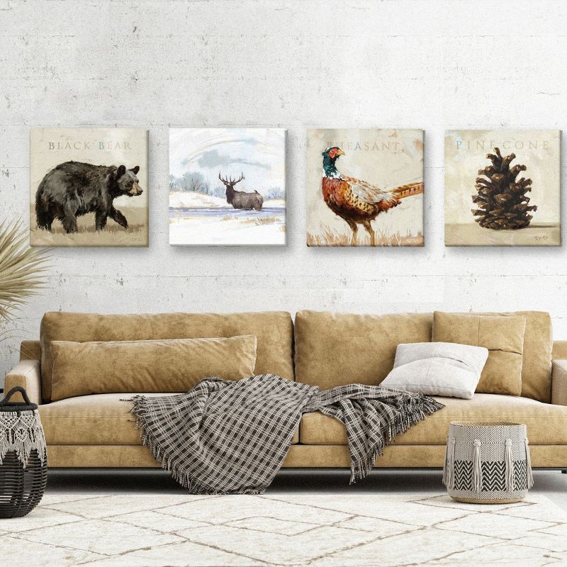 Sullivans Darren Gygi Winter Elk Giclee Wall Art, Gallery Wrapped, Handcrafted in USA, Wall Art, Wall Decor, Home Décor, Handed Painted, 3 of 5