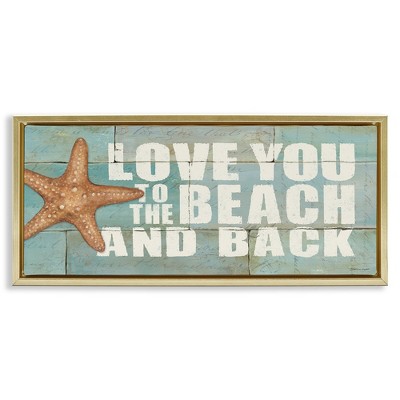 Stupell Industries Beach & Back on Bricks, 25" x 11"