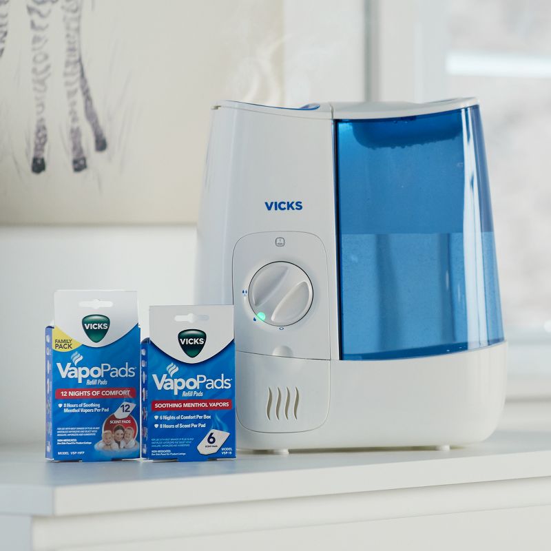Vicks Warm Moisture Humidifier - White/Blue, 6 of 7