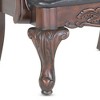 Fabric Arm Chair with Hand Carved Details, Generous Proportions, and Solid Wood Construction - 3 of 4