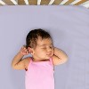 The Peanutshell Purple Floral Moon Celestial Microfiber Fitted Crib Sheets for Baby Girl, 4 Pack Set - 3 of 4