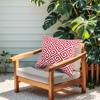 FONTOI 2 Pack Decorative Bed Pillow with Strpie, Waterproof & Fade-Resistant Square Pillows for Bed Couch Sofa, Red, 18"*5"*18" - 2 of 4