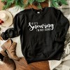 Simply Sage Market Women's Graphic Sweatshirt If It's Snowing I'm Not Going - 3 of 4