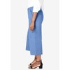 Jessica London Women's Plus Size Stretch Cotton Chino Wide-Leg Crop - 4 of 4
