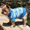 Doggie Design Combed Cotton Snowflakes and Hearts Dog Sweater- Blue - 2 of 3