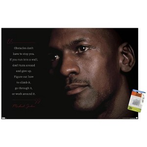 Trends International Michael Jordan - Obstacles Unframed Wall Poster Prints - 1 of 4