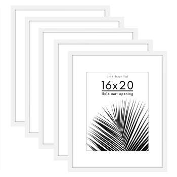 15 Pack - 8x10 White Picture Frames - Display Photographs 5x7 Inches W –  Americanflat