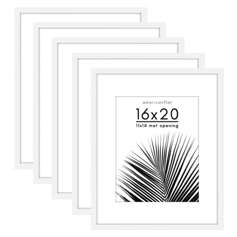 16 X 20 Matted To 11x 14 Thin Gallery Frame White - Threshold™ : Target