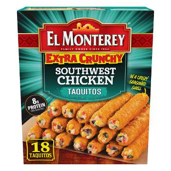 El Monterey Southwest Chicken Extra Crunchy Frozen Taquitos - 20.7oz/18ct