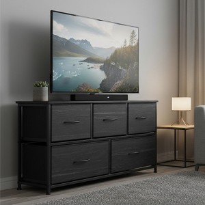 ELJGET Wooden Cabinet multi-purpose storage with multiple drawers, suitable for kitchens, offices, hallways, bedrooms, and living rooms - 1 of 4