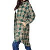 Women's Effortlessly Elegant Plaid Collared Shirt - Double Take - 2 of 4