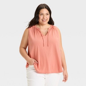 Women's V-Neck Swing Blouse - Ava & Viv™ - 1 of 3