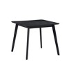 VYNXARIA 35.43" Saving Place Table,Wooden Dining Table for 4 Persons,Modern Design Square Kitchen Table for Living Room,Apartment,Restaurant,Black - 3 of 4
