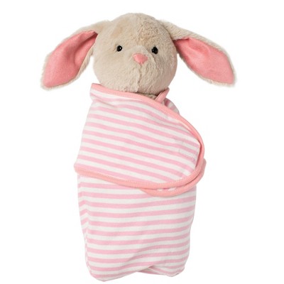 Manhattan Toy Swaddle Baby Bunny 11" Plush Toy with Swaddle Blanket