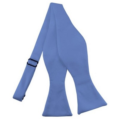 Men's Solid Color 2.75" x 4.75"  Adjustable 16" - 22" Self-Tie Bow Tie for Tuxedo & Wedding