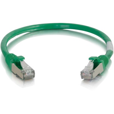 C2G 6in Cat6 Snagless Shielded (STP) Network Patch Cable - Green - Category 6 for Network Device - RJ-45 Male - RJ-45 Male - Shielded - 6in - Green