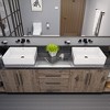 ALFI EAGO BA131  20Inch RECTANGULAR CERAMIC ABOVE MOUNT BASIN VESSEL SINK - 2 of 4