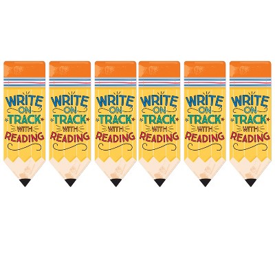 Eureka® Pencil Write on Track with Reading Bookmarks, 36 Per Pack, 6 Packs
