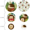 Big Dot of Happiness Forest Hedgehogs - Woodland Birthday Party or Baby Shower Giant Circle Confetti - Party Decorations - Large Confetti 27 Count - 2 of 4