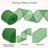 Unique Bargains Burlap Wired Edge Durable Thick Fabric Ribbons for DIY Crafts 1 Pc - 2 of 4