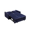 Futon Corduroy Sofa Bed with Pull-Out Bed & Storage Pocket - 4 of 4