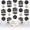 Big Dot of Happiness Adult 40th Birthday - Gold - Birthday Party DIY Dangler Backdrop - Hanging Vertical Decorations - 30 Pieces - 2 of 4