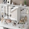 FUFU&GAGA Elegant Makeup Vanity Table with Adjustable Mirror Large Desk - 4 of 4