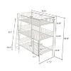 QingMoon Heavy Duty Triple Bunk Bed, Converts to 3 Separate Twin Beds, Heavy Duty Triple Bed Frame with Ladder and Guardrails,  No Box Spring Neede - 3 of 4