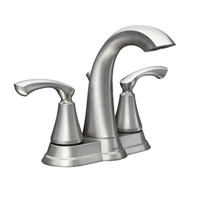 Tiffin Brushed Nickel High Arc Lever Bathroom Faucet