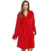 Just Love Womens Plush Solid Robe | Ladies Hooded Bathrobe - 2 of 4