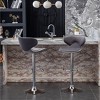 NicBex Dining Chairs Set of 2 Stool Upholstered Chair Airlift Adjustable Swivel Barstool with low-back style for Kitchen, Home Bar - 4 of 4