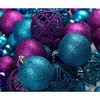 R N' Ds Shatterproof Christmas Ornament Balls - Blue and Purple - 100 Pack - 2 of 3