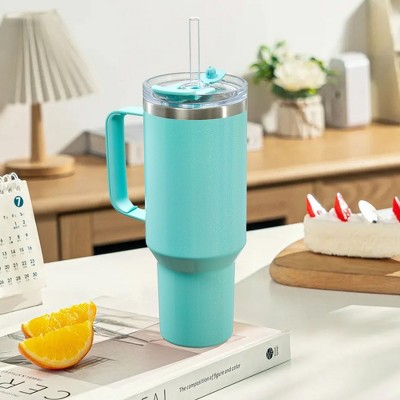 Hyleory Stylish 40oz Stainless Steel Water Tumbler with Leak-Proof Lid & Straw - Your Hydration Hero