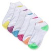 Memoi Women's 6 Pair Pack Spacedye Heel and Toe Half Cushioned Low Cut Socks - 3 of 4