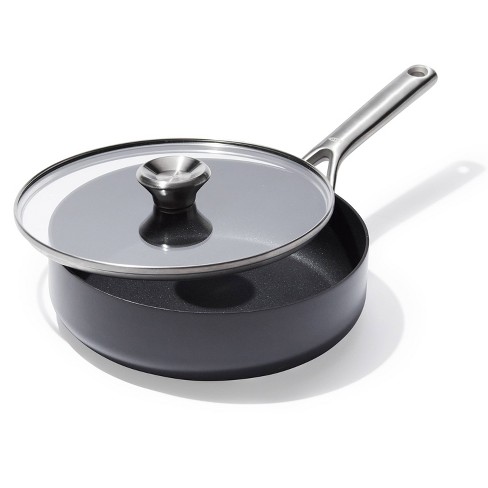 Oxo 9.5 Ceramic Pro Non-stick Skillet With Lid Gray : Target