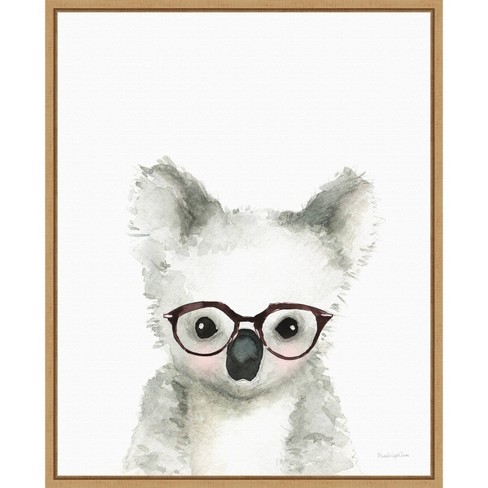 Modern Colorful Oil Painting Koala Artist Stock Illustration