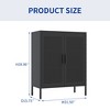 SKRAN Metal Storage Cabinet, Multi-Purpose Steel Cabinets with Doors and  Adjustable Shelves for Home, Office, and School - 3 of 4