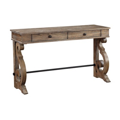 Sherwood Occasional 2 Drawer Console Table Brown - Treasure Trove Accents