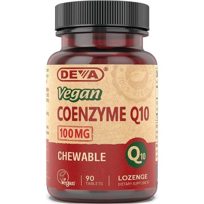 Deva Vegan Coenzyme Q10 100 mg 90 Tablets.