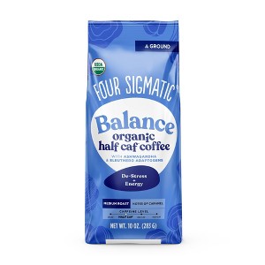 Four Sigmatic Ashwagandha & Eleuthero Adaptogens Balance Medium Roast Ground Coffee - 10oz - 1 of 4