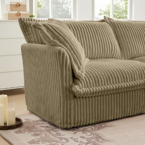 Ridstar 37.4 in. W Modern Rectangle Ottoman with Sturdy Wood For Entryway & Living Room-Light Green - 1 of 4