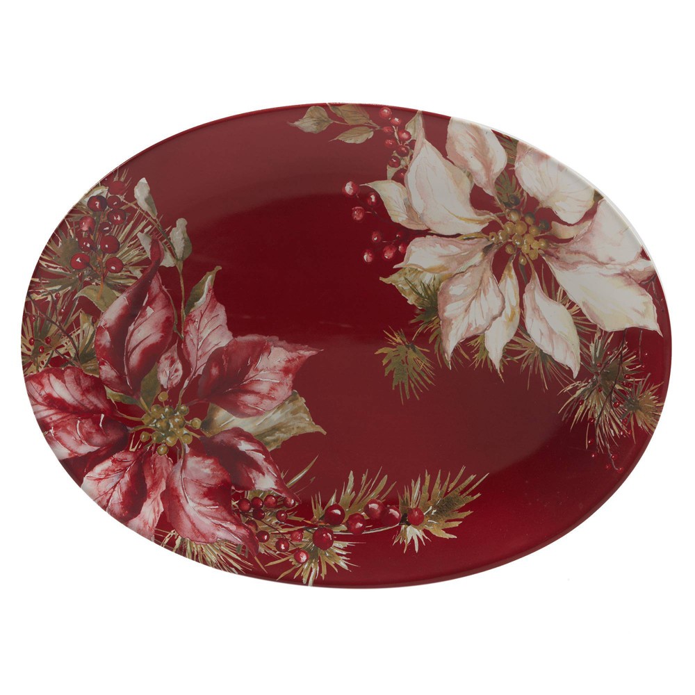 Photos - Serving Pieces Certified International Winters Joy Oval Platter 