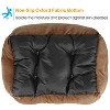 PetLuv"Soft Warm Fleece Pet Bed for Dogs & Cats, Cozy Nest Cushion Mat for Small/Medium Pets"Black&Brown - 4 of 4