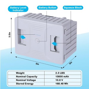 62/51/40 QT 12V Portable Car Fridge Freezer - Dual Zone, App Control, Wheels, AC/DC for Camping, Travel, 4 Power Modes - 1 of 4