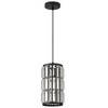 POWLIG 1 - Light Modern Luxury Round Black Crystal Pendant Light - 2 of 4